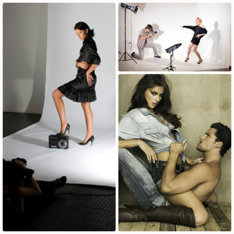 Photoshoot of a couple in the studio