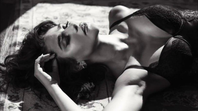 Megan Fox at the mirror