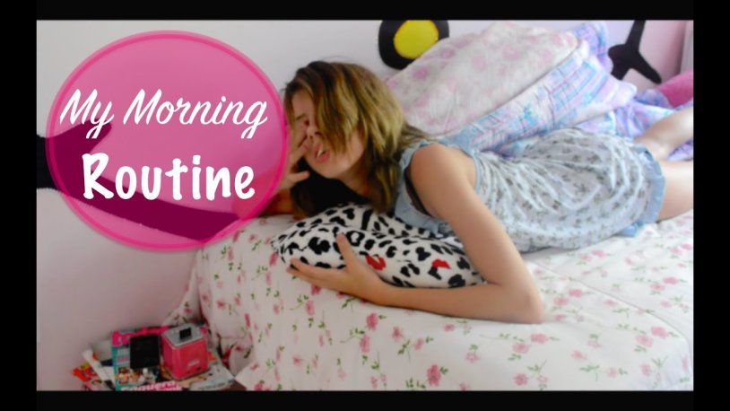 Bed and an alarm clock