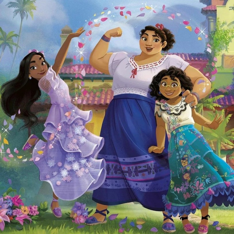 Encanto cartoon in a purple dress