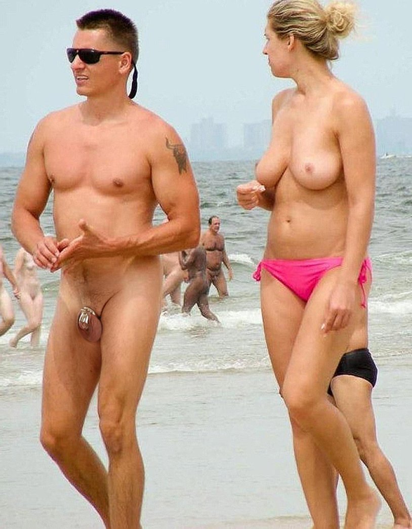 Brazilian nudists on the beach
