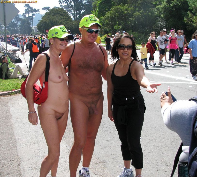 Young nudists with piercing