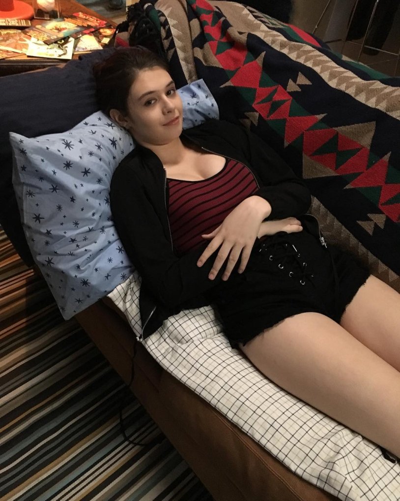 Nicole Maines in a swimsuit