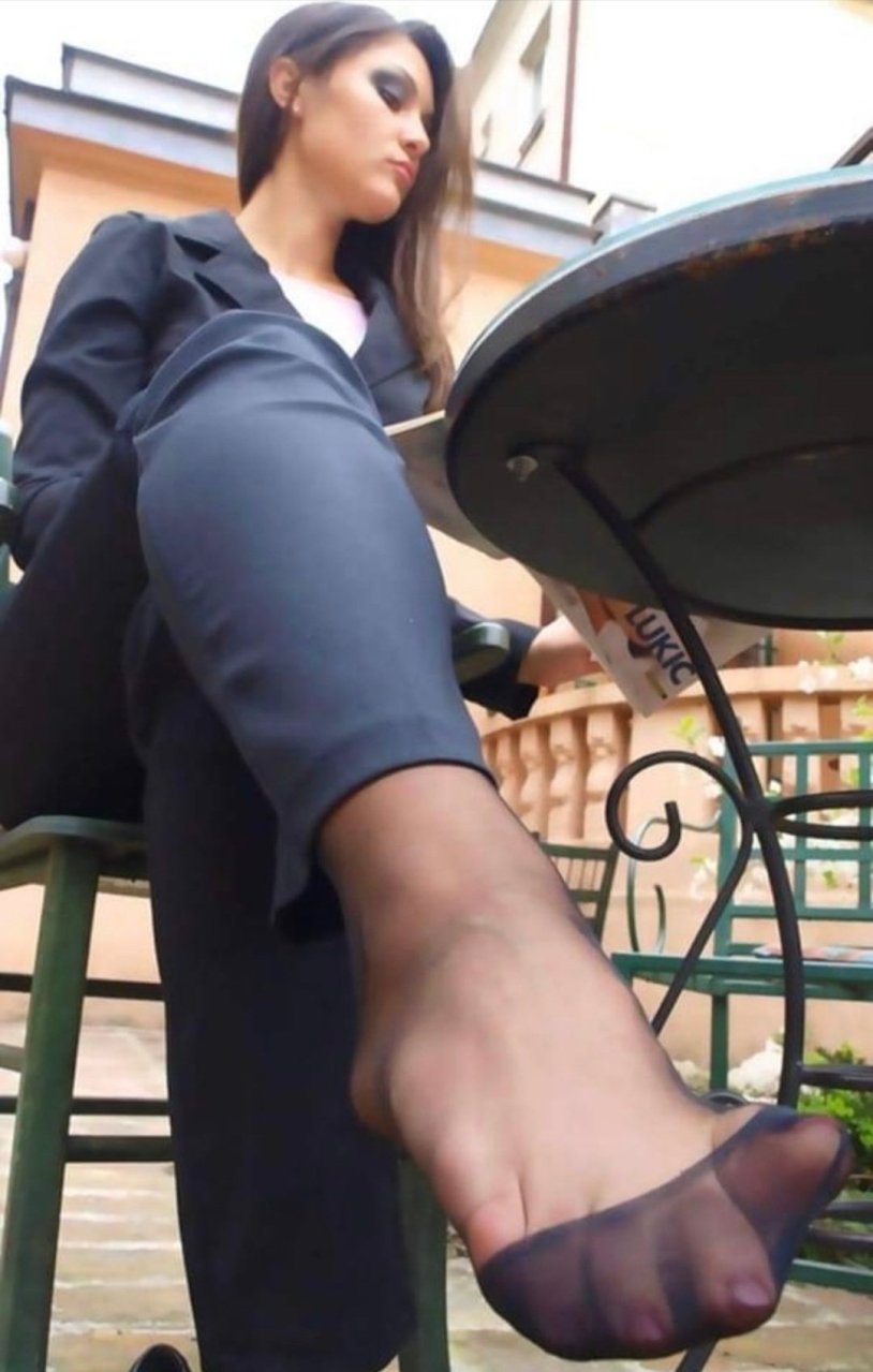 Anne Freitas Feet Nylon