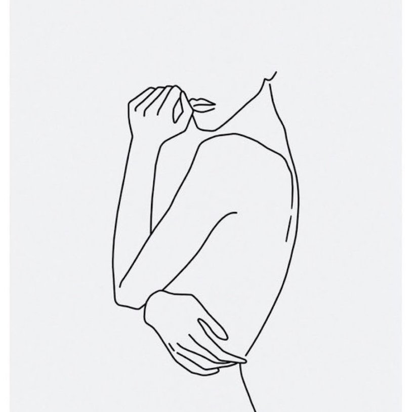 The girl is one line