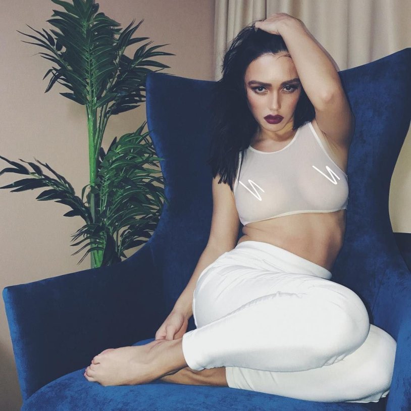 Olga Seryabkina in a swimsuit