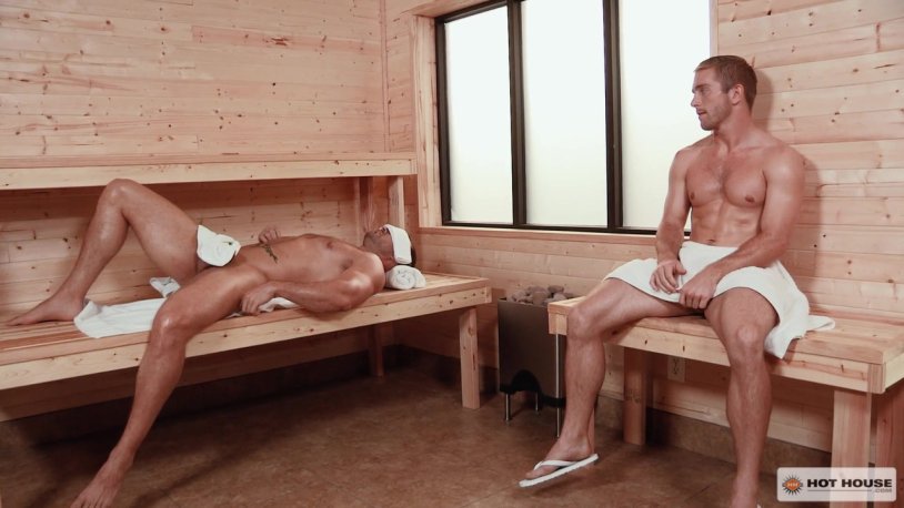 Jerking a peasant in a bathhouse