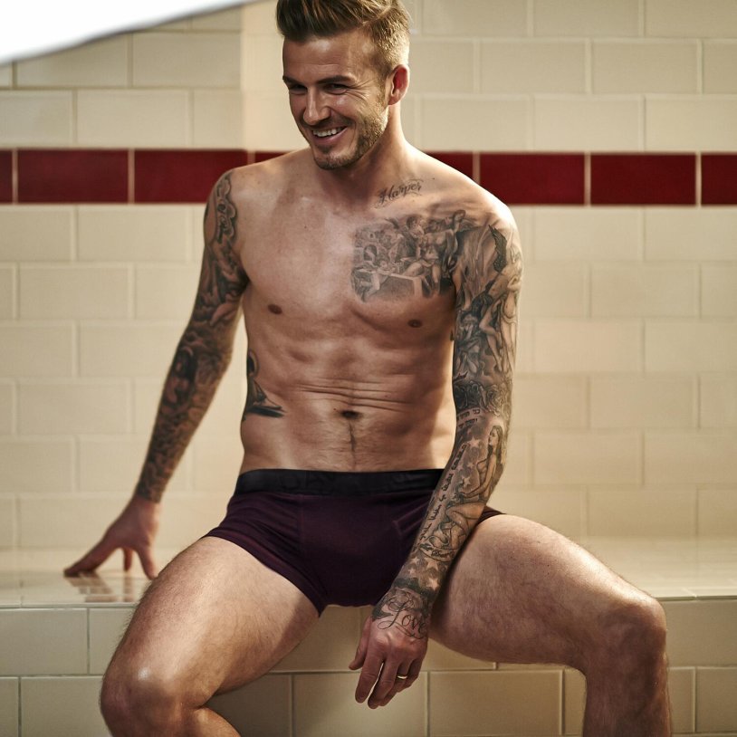 David Beckham in underwear