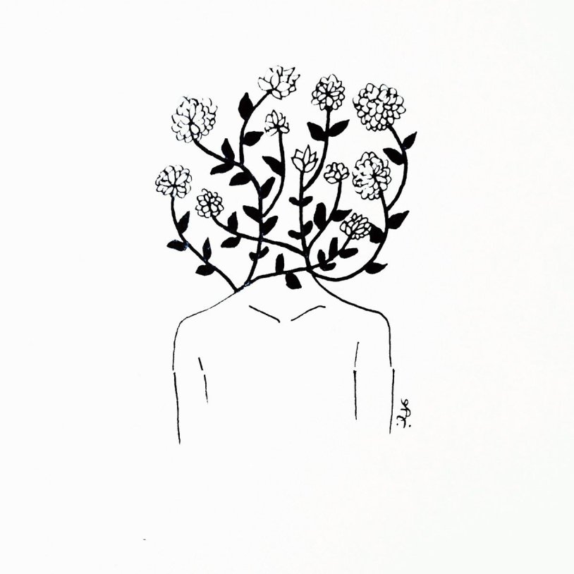 Brown hearts background