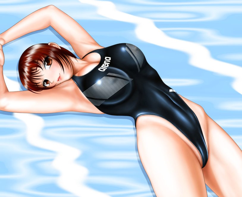 Trans in a swimsuit