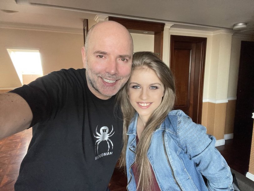 Pierre Woodman Logo on a dark background