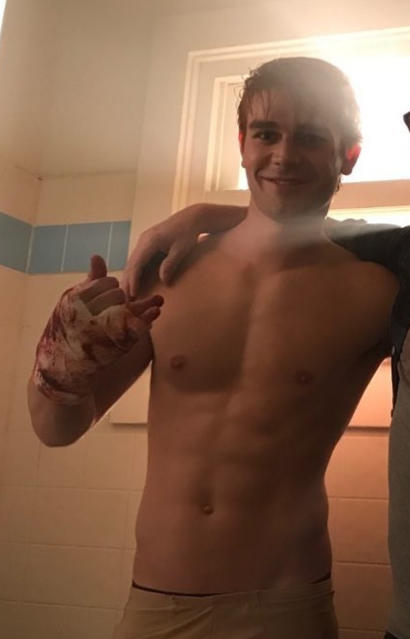 Charles Melton torso Riverdale