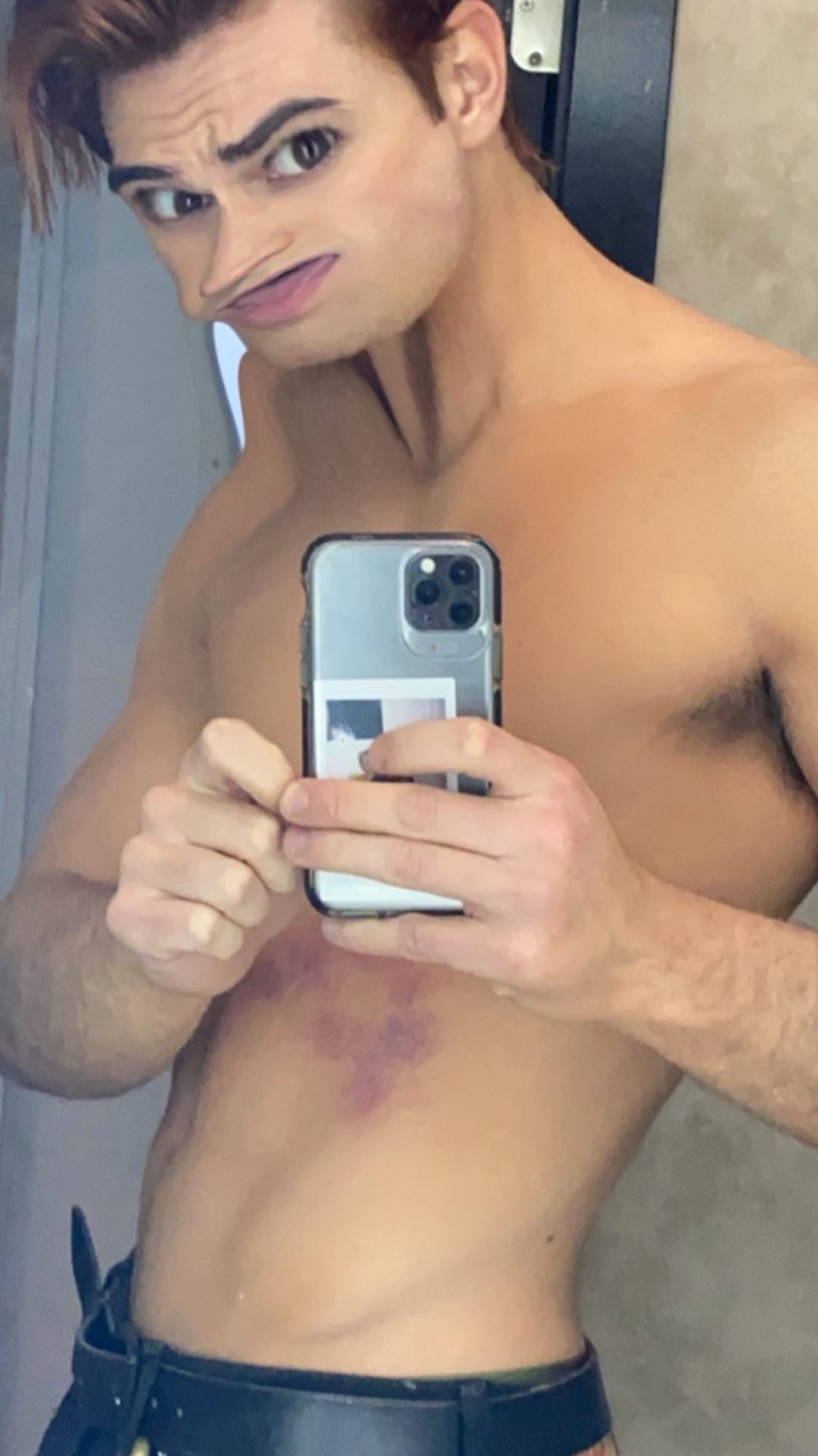 Kay Jay Apa Riverdale without a T -shirt