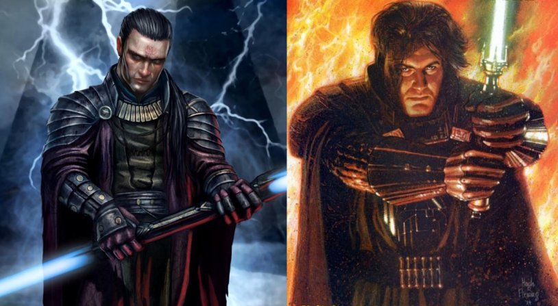 Dart Revan and Mitra Surik