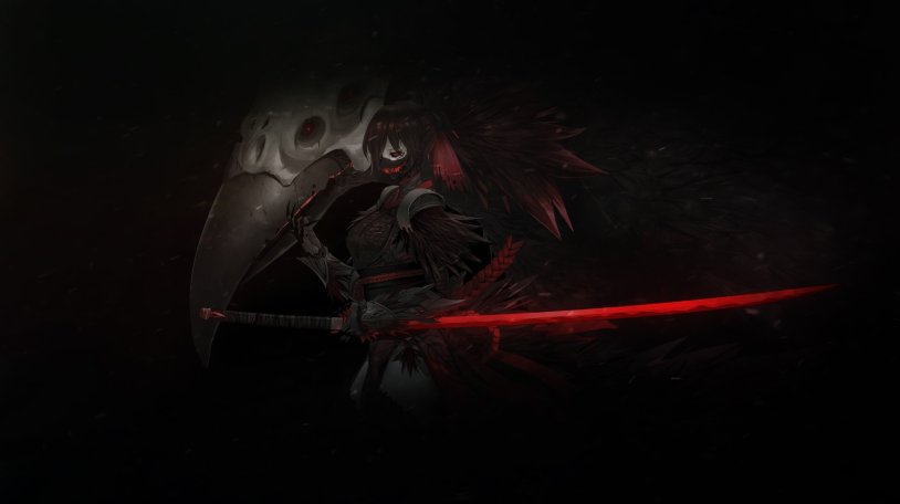 Qatana of the darkness of anime