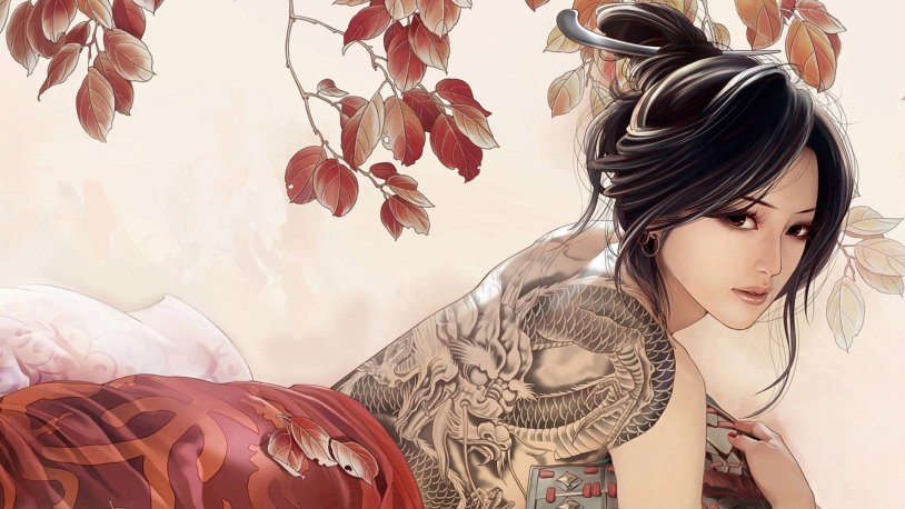 Japan Yakuza girls Art