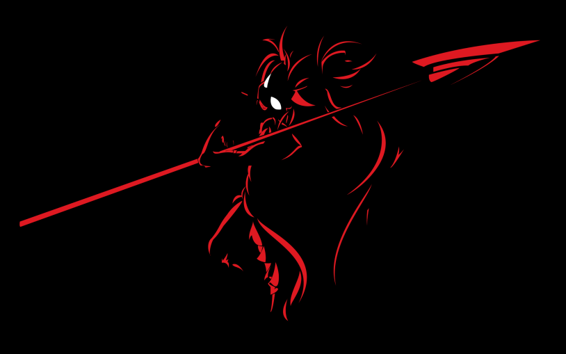 Arts on a black background