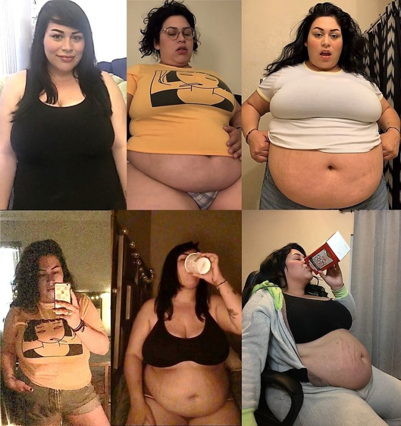 Lyla BBW game with belly on the table