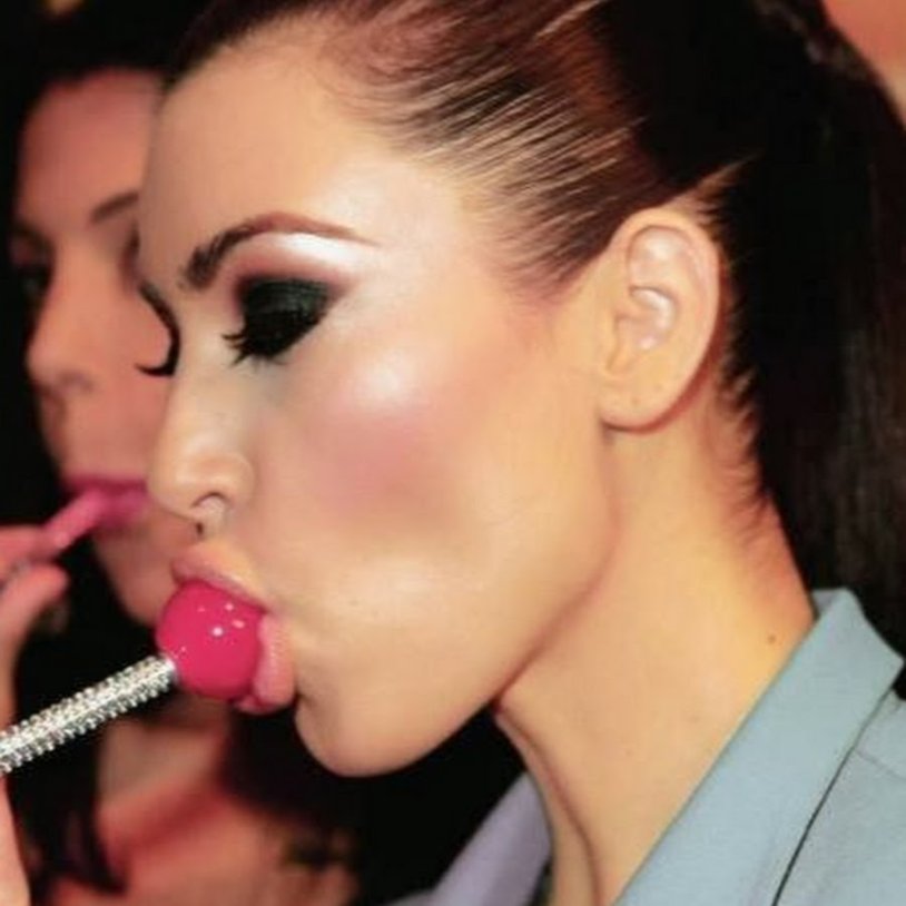 Girl with a finger thief mouth