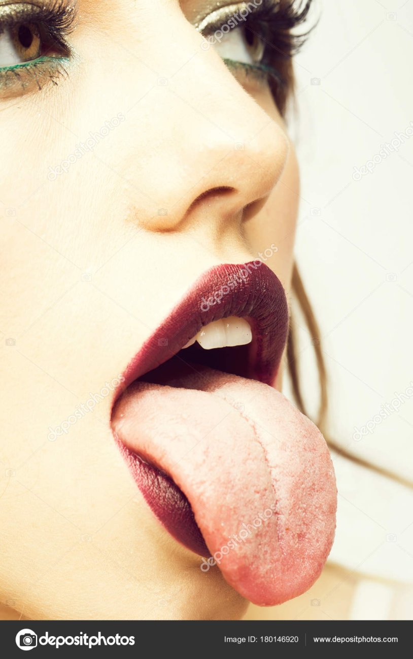 Chupa Chups behind the cheek