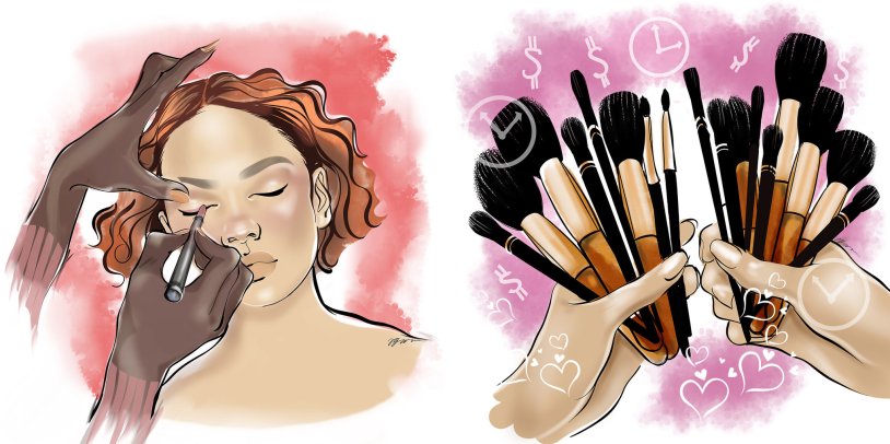 Gentle touch of hands