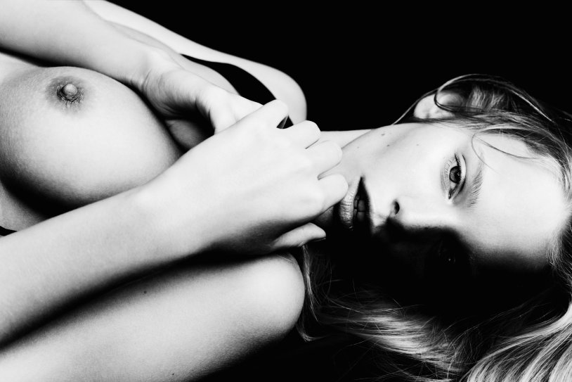 Erin Hitteron with bare breasts