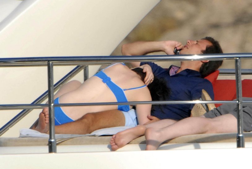 Anne Hathaway photo by the pool