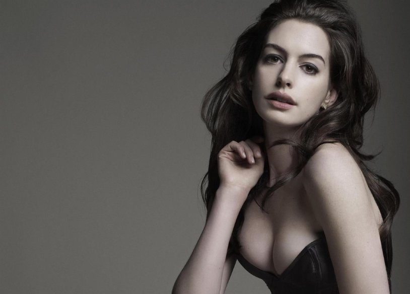 Actress Anne Hathaway in his youth