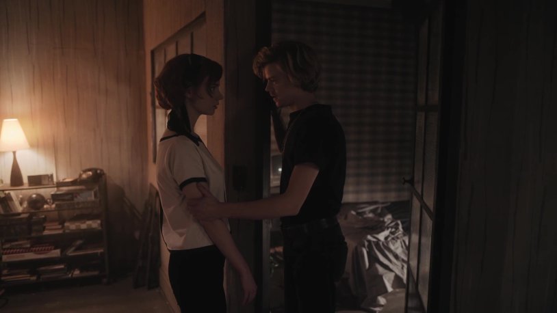 Photo shoot in a neon room