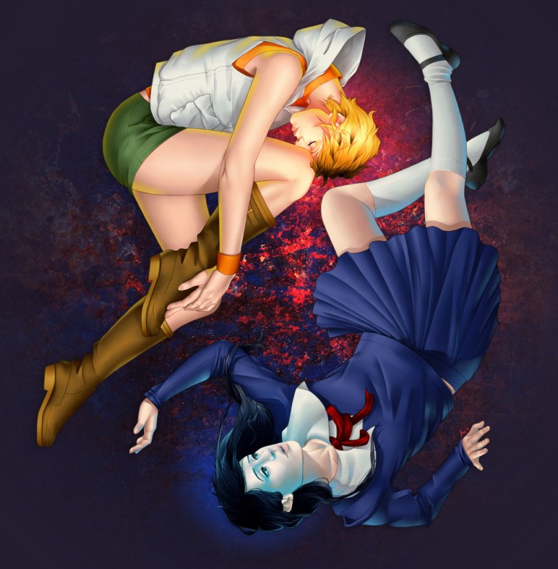 Stewardesses without uniforms