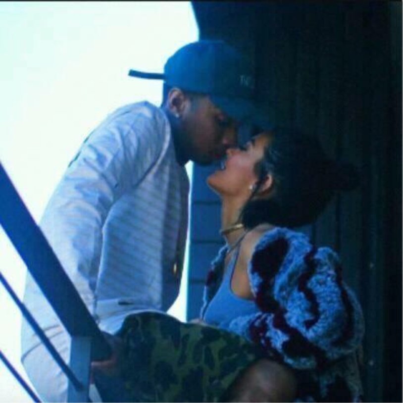 Cuddles Up with Tyga in Orlando