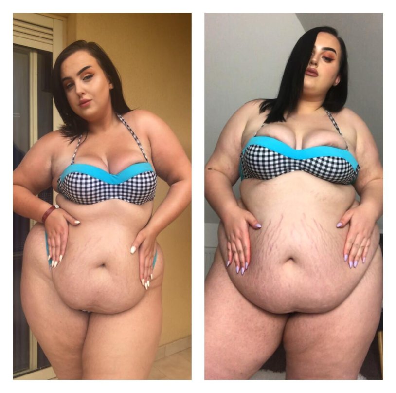 Fat girls before and after weight gain