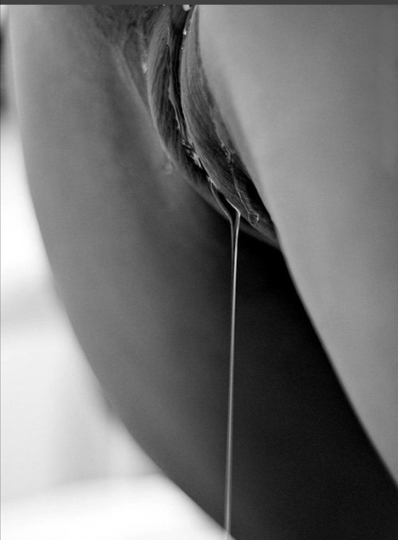 Women's vagina is all in grease