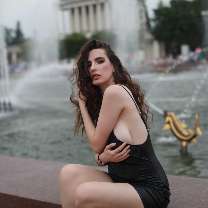 Julia Kanakina in a swimsuit