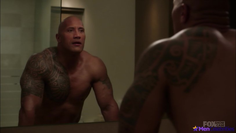 Dwayne Johnson naked completely