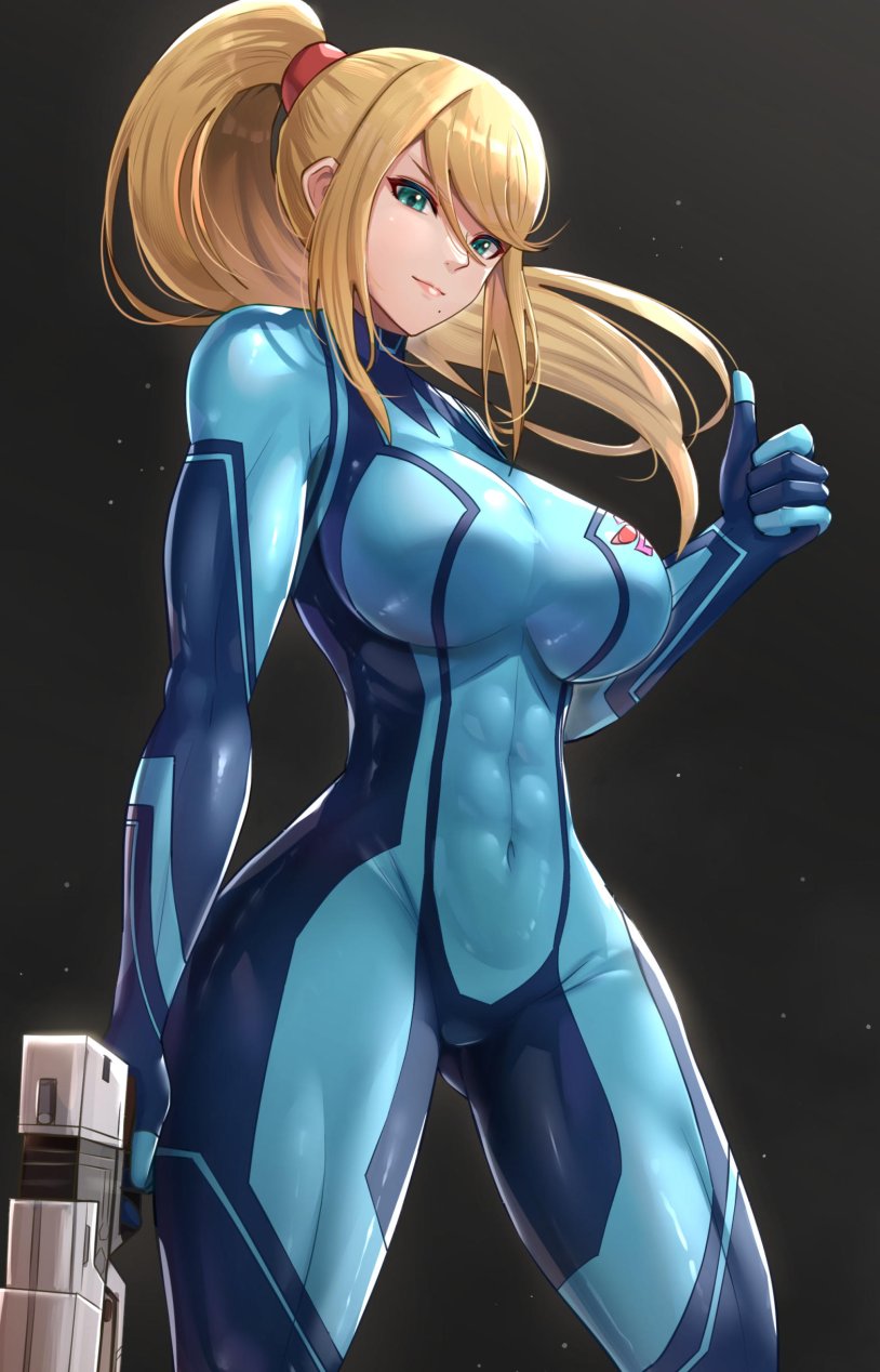 Samus Aran Grey Suit 4k