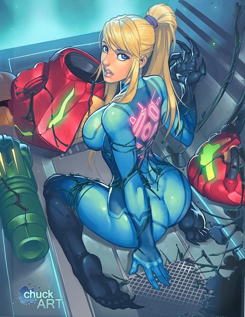 Samus aran large belly