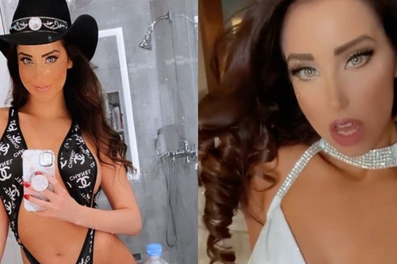 Girl with strawberries erotic