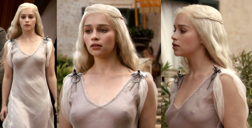 Igri Prestolov Emilia Clark Golaya