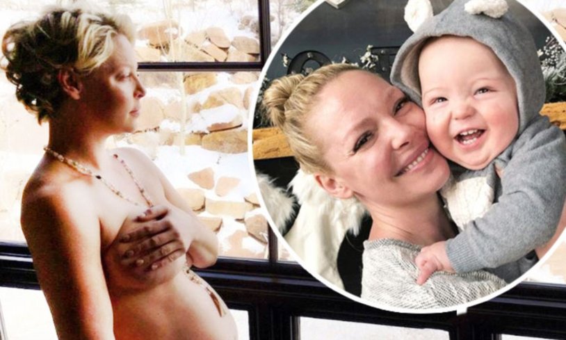 Katherine Heigl films in underwear