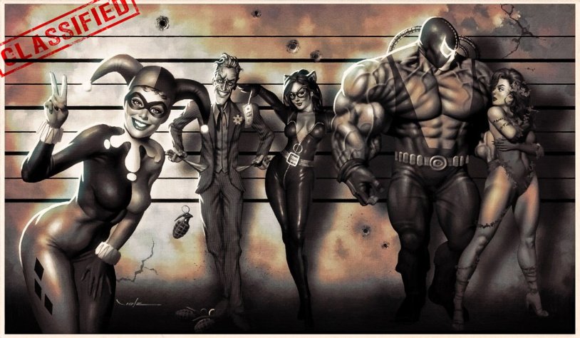 The villains of DS Harley Quinn