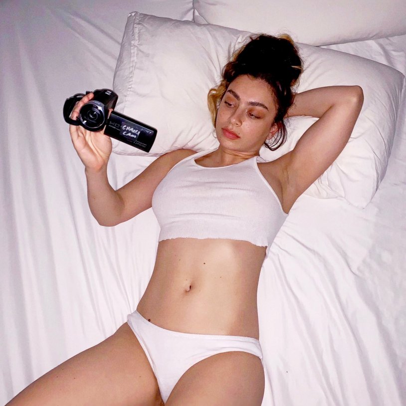 Charli XCX without underwear
