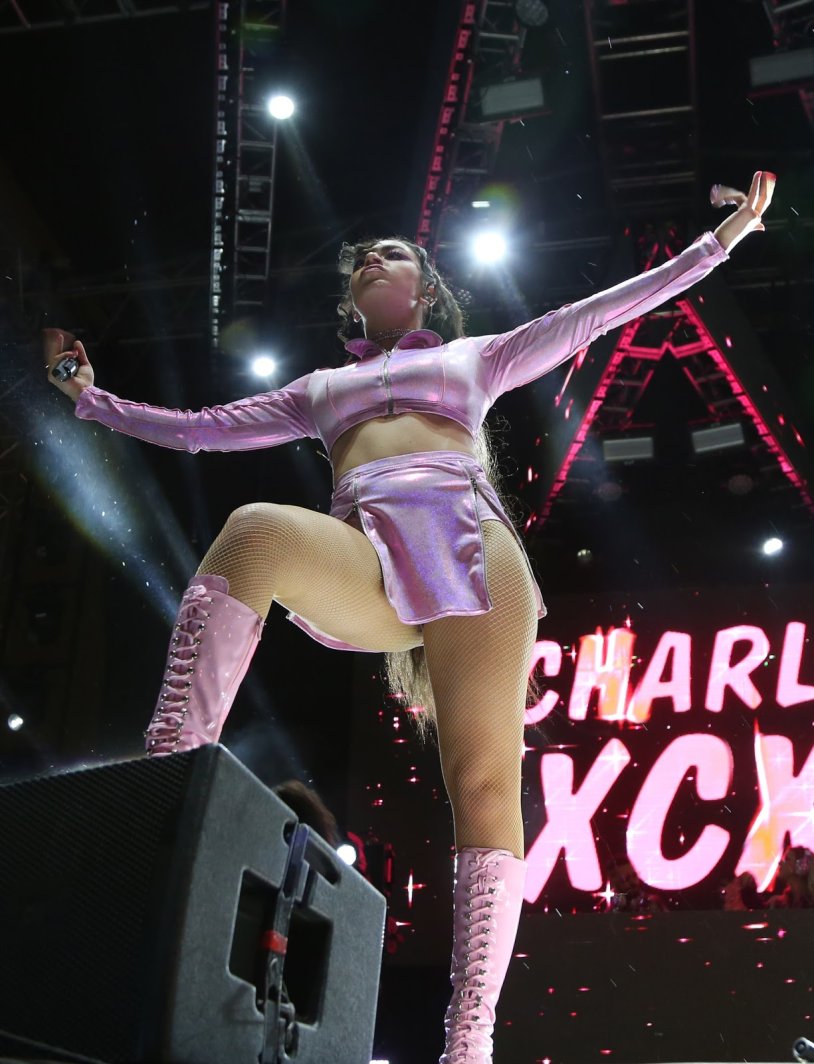 Charli Xcx with Gun Meme