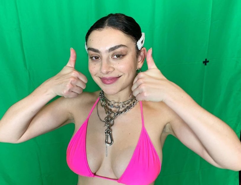 Charli XCX without underwear