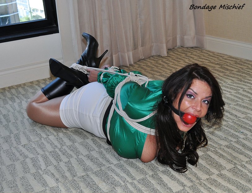 JJ plush tied girdle Bondage bdsm