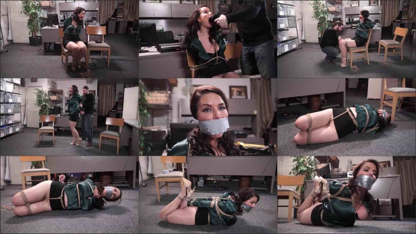 JJ Plush Tits Compressing Head Bound Girl and She Gasps