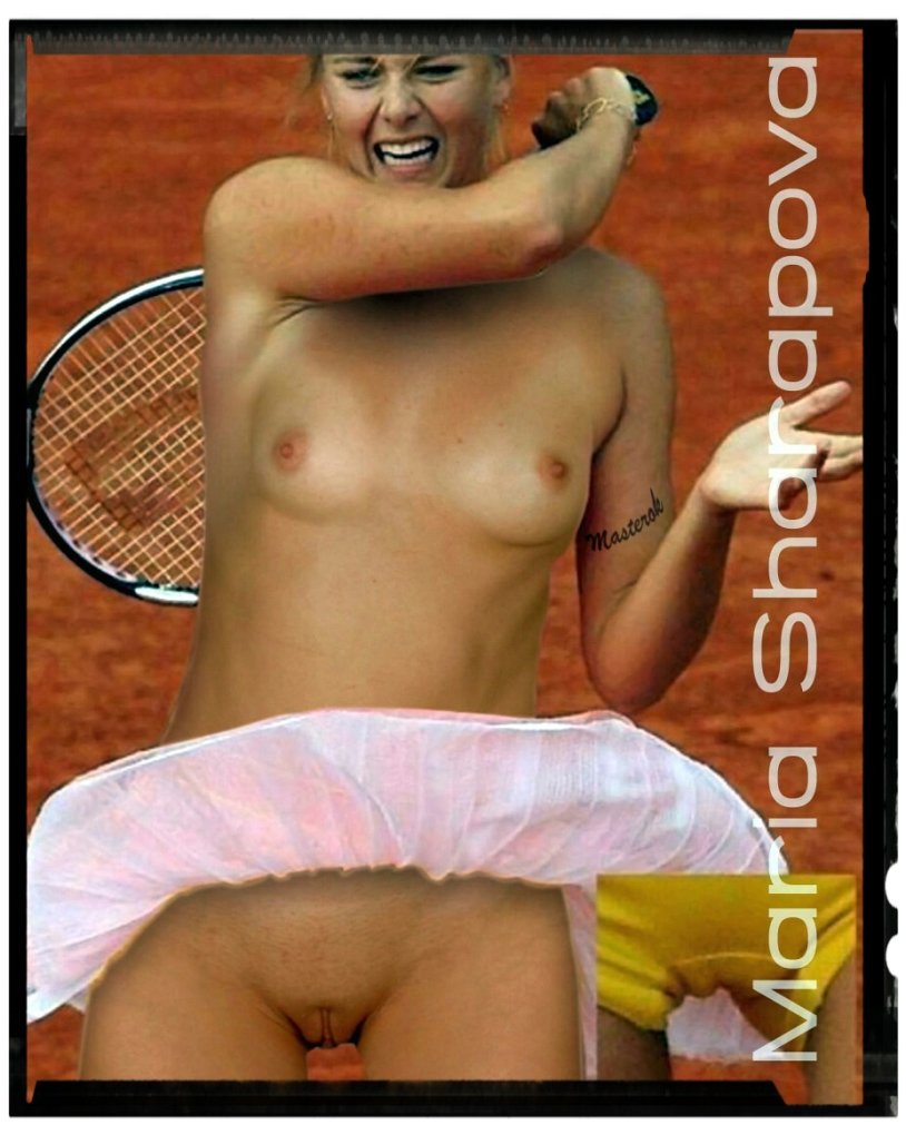 Naked tennis player Maria Sharapova