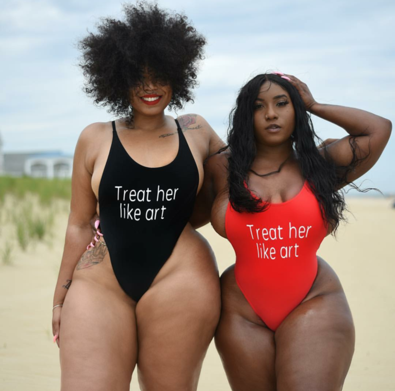 Black girls by the pool