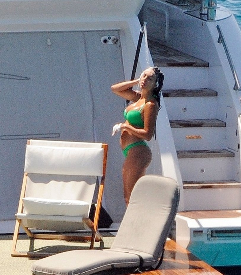 Wife Ronaldo Georgina in a swimsuit