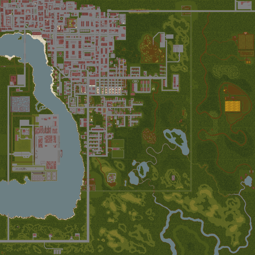 Cherbourg Project Zomboid Map